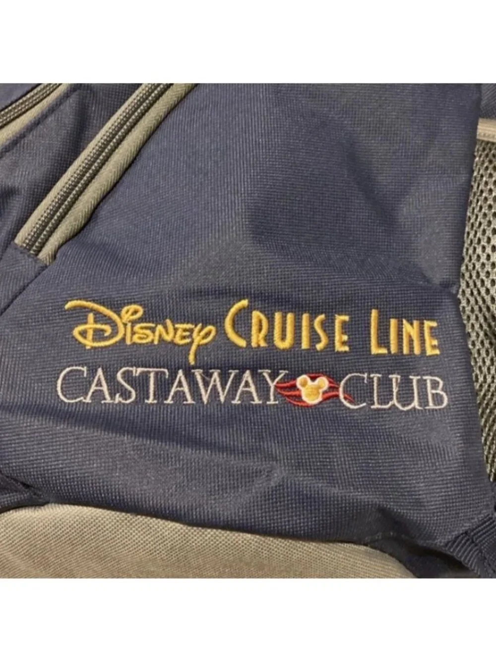 Disney Cruise Line Castaway Club Sling Backpack Navy Travel Bag Daypack